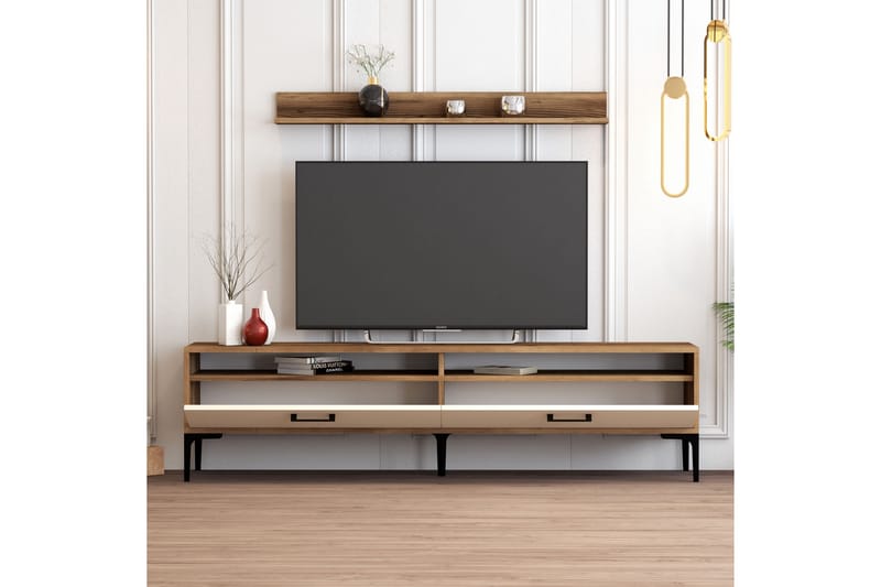 Tv-møbelsett Zakkum 180x47 cm - Brun - Møbler - TV- & Mediamøbler - TV-møbelsett