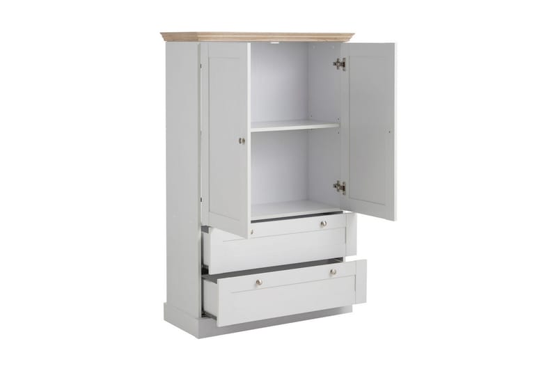 Dareia Garderobe 85 cm - Hvit|Brun - Møbler - TV- & Mediamøbler - TV-skap