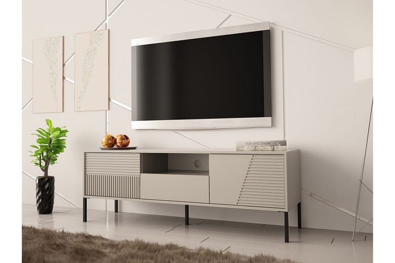 TV-skap Glenndale 155 cm - Cashmere - Møbler - TV- & Mediamøbler - TV-skap