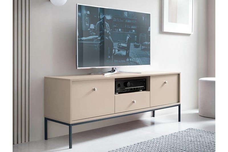 TV-skap Klinkerville 154 cm - Svart - Møbler - TV- & Mediamøbler - TV-skap