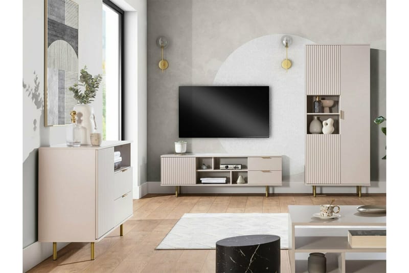 TV-skap Staffin 150 cm - Cashmere - Møbler - TV- & Mediamøbler - TV-skap