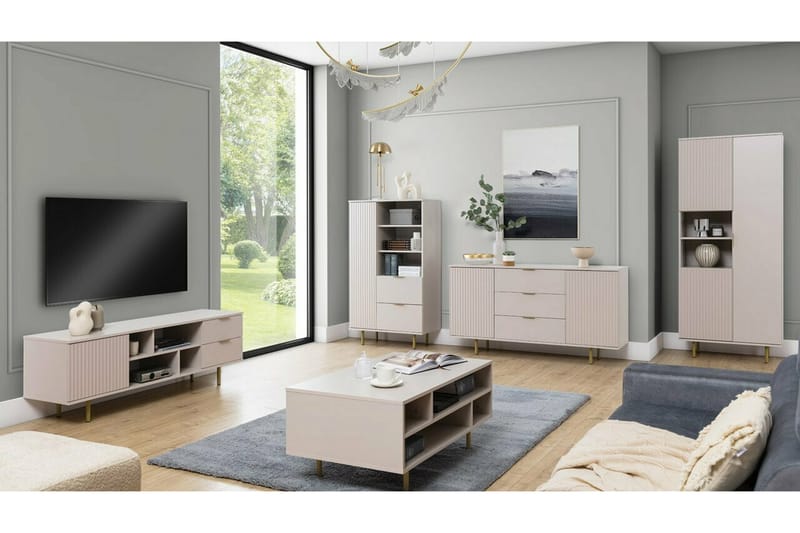 TV-skap Staffin 150 cm - Cashmere - Møbler - TV- & Mediamøbler - TV-skap