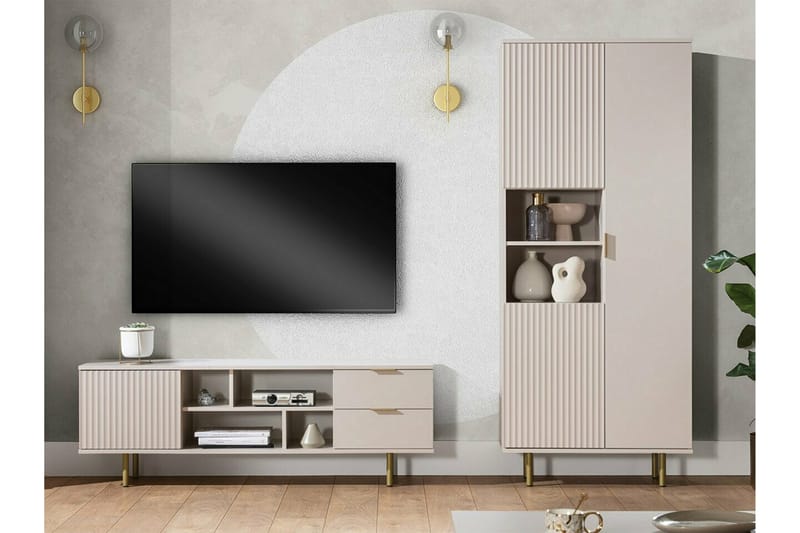 TV-skap Staffin 150 cm - Cashmere - Møbler - TV- & Mediamøbler - TV-skap