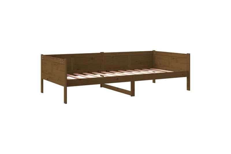 beBasic Dagseng honningbrun heltre furu 80x200 cm - Brun - Møbler - Senger - Sengeramme & sengestamme