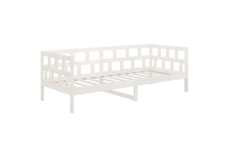 beBasic Dagseng hvit heltre furu 90x200 cm - Hvit - Møbler - Senger - Sengeramme & sengestamme