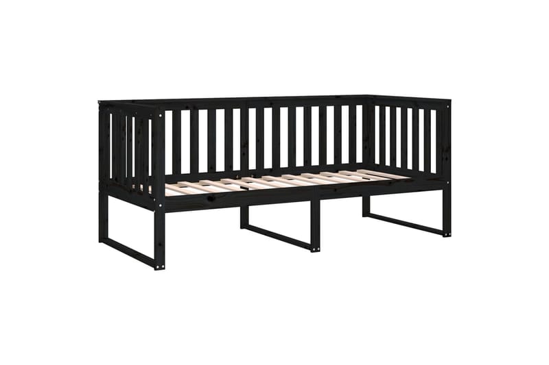 beBasic Dagseng svart 90x190 cm heltre furu - Svart - Møbler - Senger - Sengeramme & sengestamme