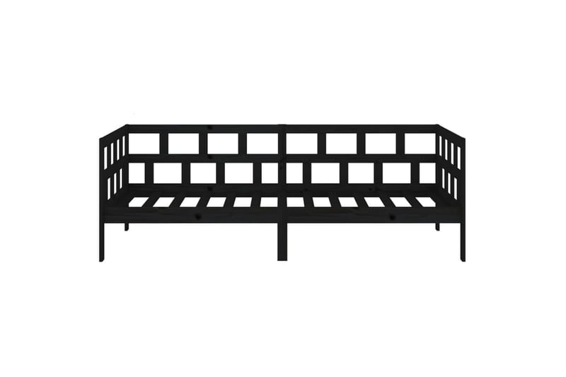 beBasic Dagseng svart heltre furu 80x200 cm - Svart - Møbler - Senger - Sengeramme & sengestamme