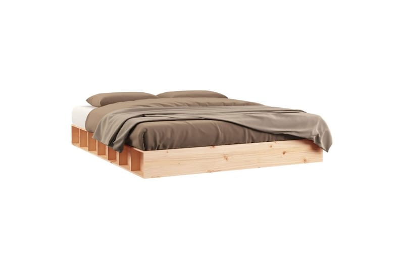 beBasic Sengeramme 150x200 cm 5FT King Size heltre - Brun - Møbler - Senger - Sengeramme & sengestamme