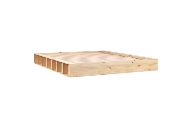 beBasic Sengeramme 150x200 cm 5FT King Size heltre - Brun - Møbler - Senger - Sengeramme & sengestamme