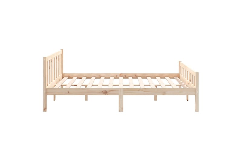 beBasic Sengeramme heltre 120x190 cm 4FT Small Double - Brun - Møbler - Senger - Sengeramme & sengestamme