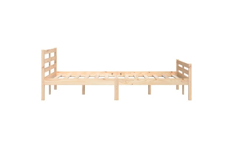 beBasic Sengeramme heltre 120x190 cm 4FT Small Double - Brun - Møbler - Senger - Sengeramme & sengestamme