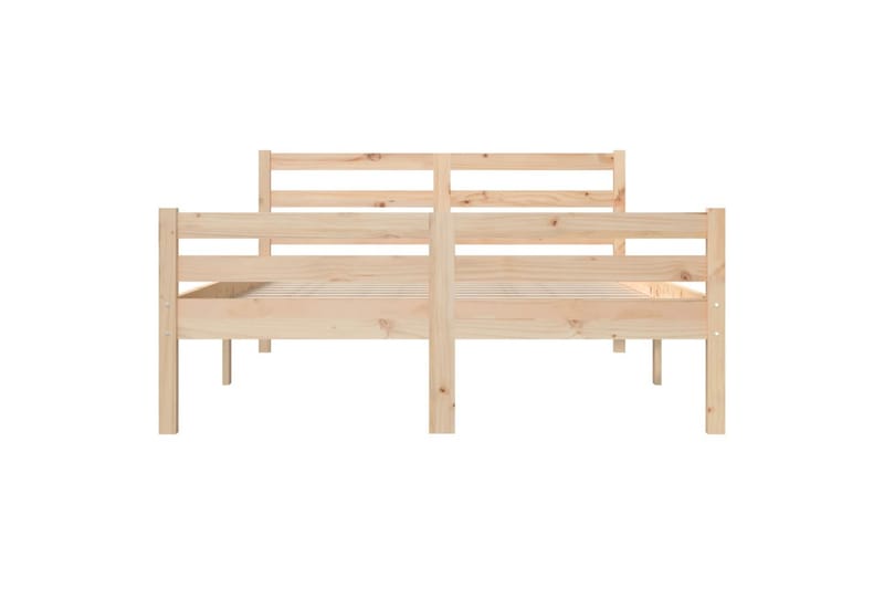 beBasic Sengeramme heltre 135x190 cm 4FT6 Double - Brun - Møbler - Senger - Sengeramme & sengestamme