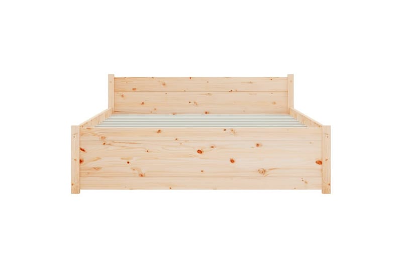 beBasic Sengeramme heltre 135x190 cm 4FT6 Double - Brun - Møbler - Senger - Sengeramme & sengestamme