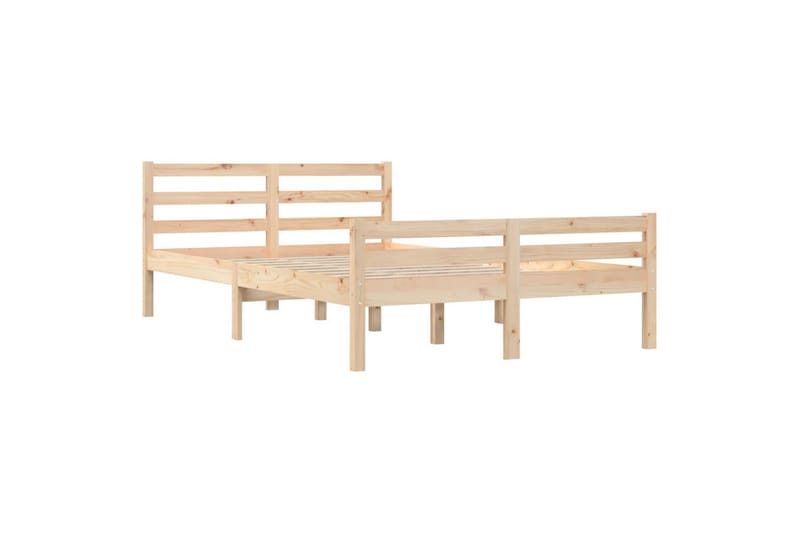 beBasic Sengeramme heltre 140x190 cm - Brun - Møbler - Senger - Sengeramme & sengestamme