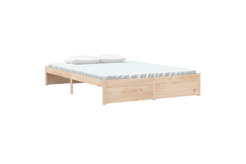 beBasic Sengeramme heltre 140x190 cm - Brun - Møbler - Senger - Sengeramme & sengestamme