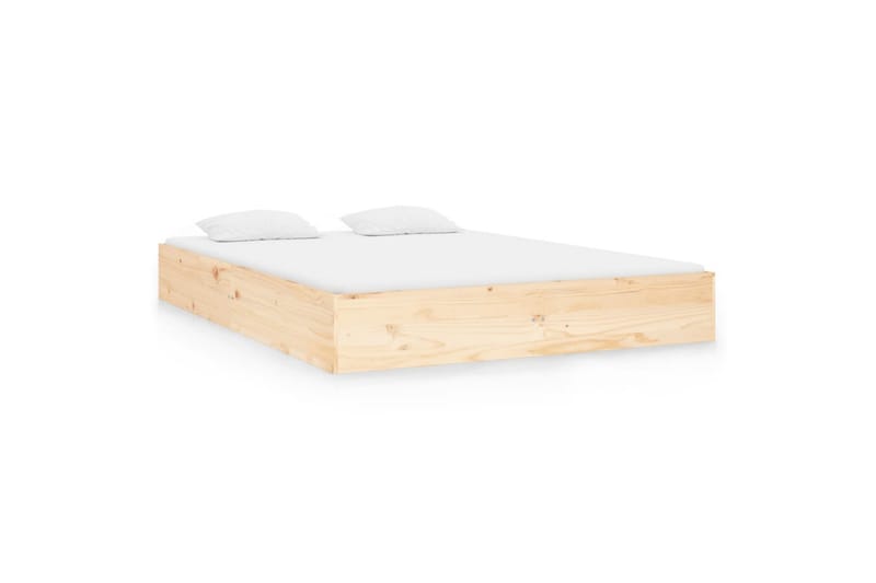 beBasic Sengeramme heltre 140x190 cm - Brun - Møbler - Senger - Sengeramme & sengestamme