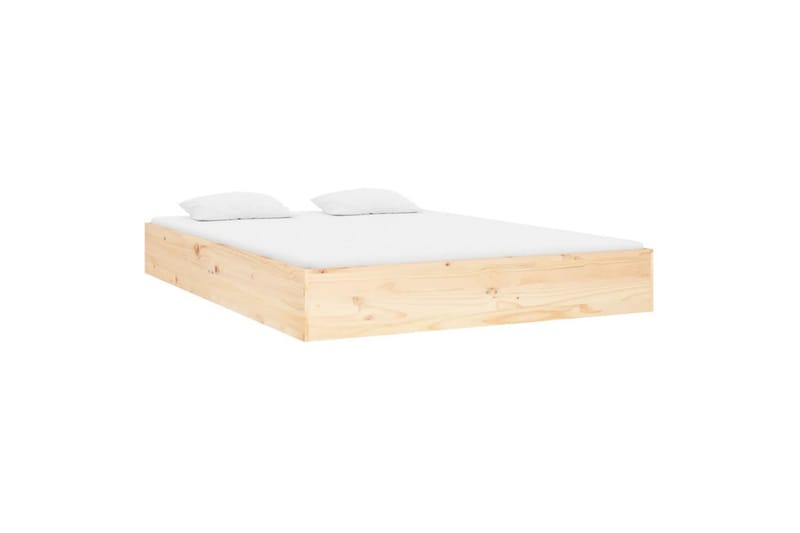 beBasic Sengeramme heltre 140x190 cm - Brun - Møbler - Senger - Sengeramme & sengestamme