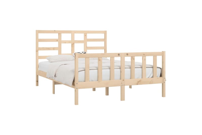 beBasic Sengeramme heltre 150x200 cm 5FT King Size - Brun - Møbler - Senger - Sengeramme & sengestamme