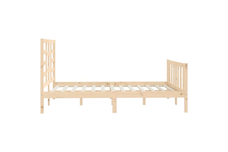 beBasic Sengeramme heltre 150x200 cm 5FT King Size - Brun - Møbler - Senger - Sengeramme & sengestamme