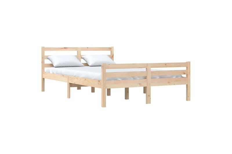 beBasic Sengeramme heltre 150x200 cm 5FT King Size - Brun - Møbler - Senger - Sengeramme & sengestamme