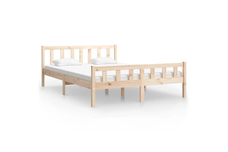 beBasic Sengeramme heltre 150x200 cm 5FT King Size - Brun - Møbler - Senger - Sengeramme & sengestamme