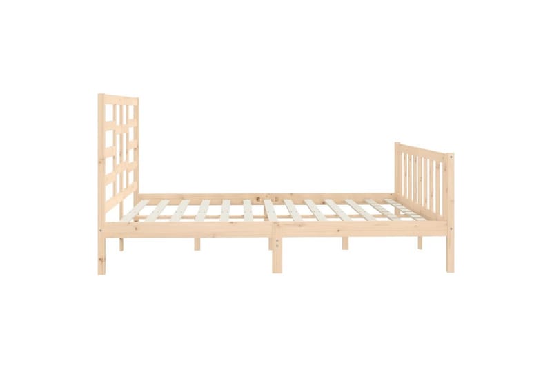 beBasic Sengeramme heltre 180x200 cm 6FT Super King - Brun - Møbler - Senger - Sengeramme & sengestamme