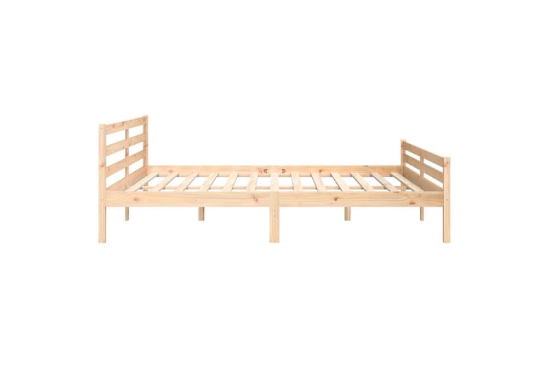 beBasic Sengeramme heltre 200x200 cm - Brun - Møbler - Senger - Sengeramme & sengestamme