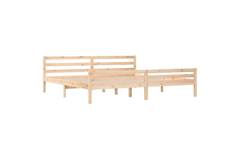 beBasic Sengeramme heltre 200x200 cm - Brun - Møbler - Senger - Sengeramme & sengestamme