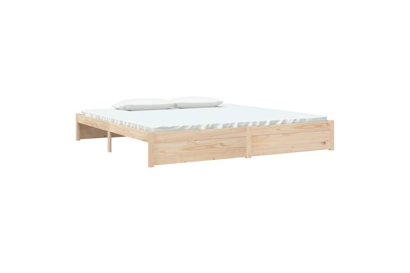 beBasic Sengeramme heltre 200x200 cm - Brun - Møbler - Senger - Sengeramme & sengestamme