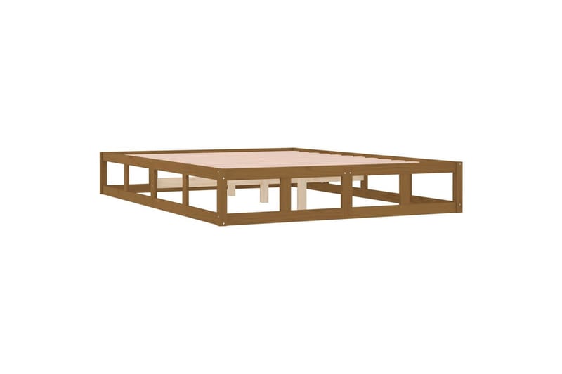 beBasic Sengeramme honningbrun 200x200 cm heltre - Brun - Møbler - Senger - Sengeramme & sengestamme