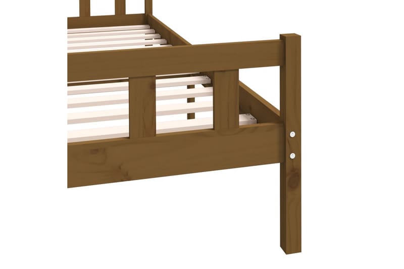 beBasic Sengeramme honningbrun heltre 150x200 cm 5FT King Size - Brun - Møbler - Senger - Sengeramme & sengestamme