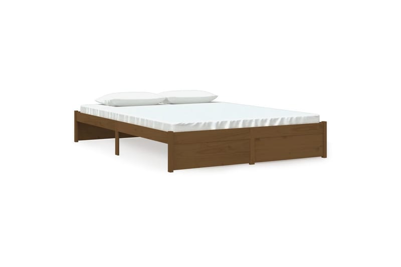 beBasic Sengeramme honningbrun heltre 150x200 cm 5FT King Size - Brun - Møbler - Senger - Sengeramme & sengestamme