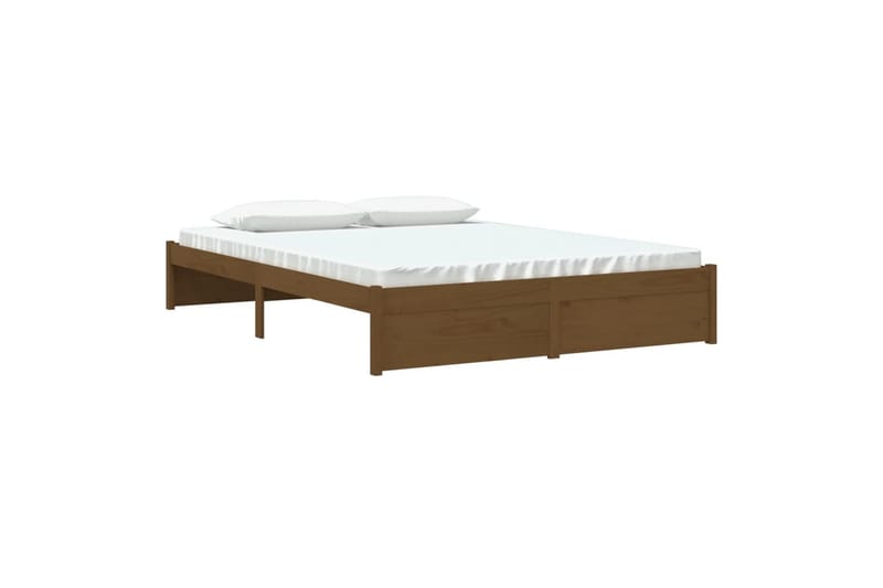 beBasic Sengeramme honningbrun heltre 150x200 cm 5FT King Size - Brun - Møbler - Senger - Sengeramme & sengestamme