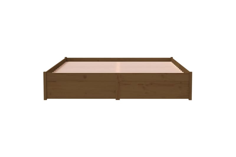 beBasic Sengeramme honningbrun heltre 150x200 cm 5FT King Size - Brun - Møbler - Senger - Sengeramme & sengestamme