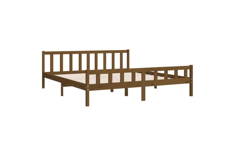 beBasic Sengeramme honningbrun heltre 200x200 cm - Brun - Møbler - Senger - Sengeramme & sengestamme