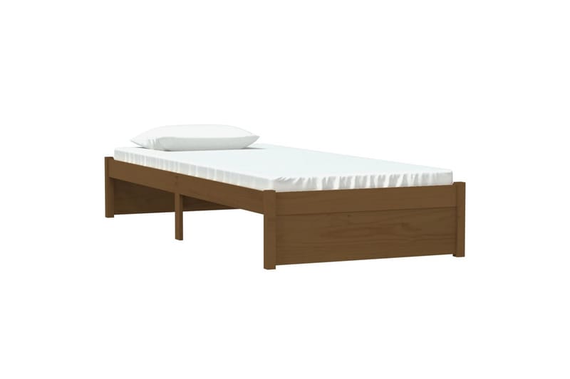 beBasic Sengeramme honningbrun heltre 75x190 cm 2FT6 Small Single - Brun - Møbler - Senger - Sengeramme & sengestamme