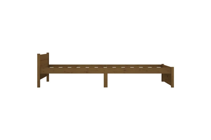 beBasic Sengeramme honningbrun heltre 90x190 cm 3FT Single - Brun - Møbler - Senger - Sengeramme & sengestamme