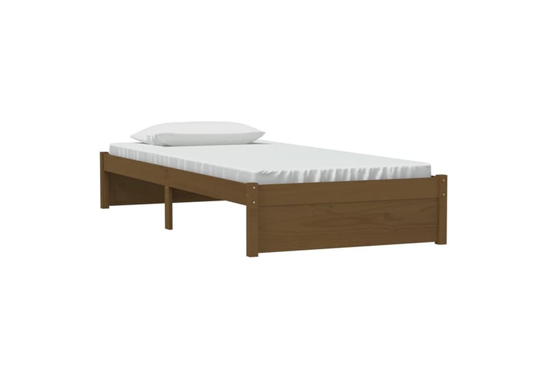 beBasic Sengeramme honningbrun heltre 90x190 cm 3FT Single - Brun - Møbler - Senger - Sengeramme & sengestamme