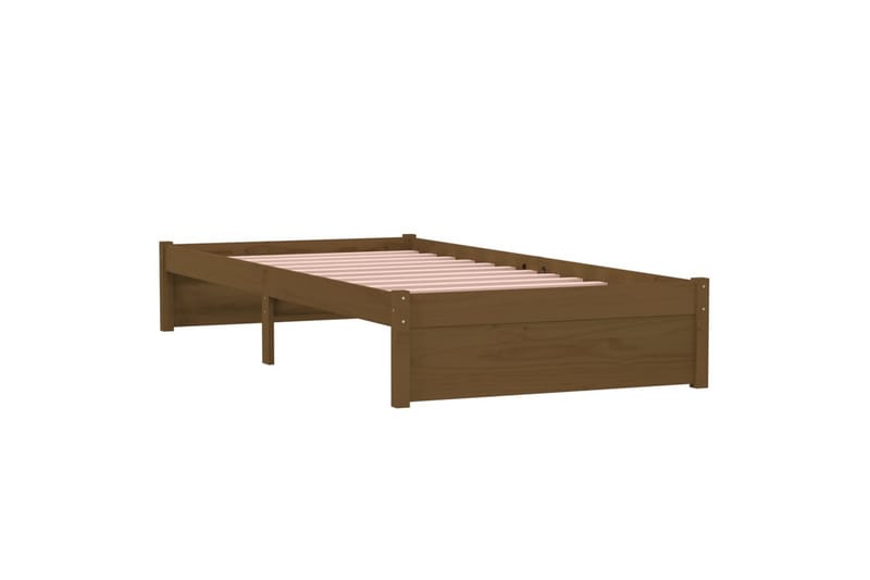 beBasic Sengeramme honningbrun heltre 90x190 cm 3FT Single - Brun - Møbler - Senger - Sengeramme & sengestamme