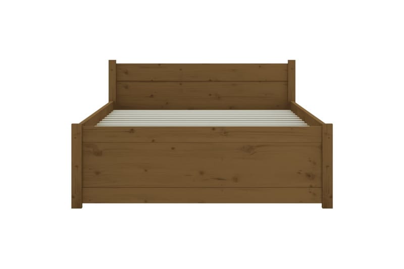 beBasic Sengeramme honningbrun heltre 90x190 cm 3FT Single - Brun - Møbler - Senger - Sengeramme & sengestamme