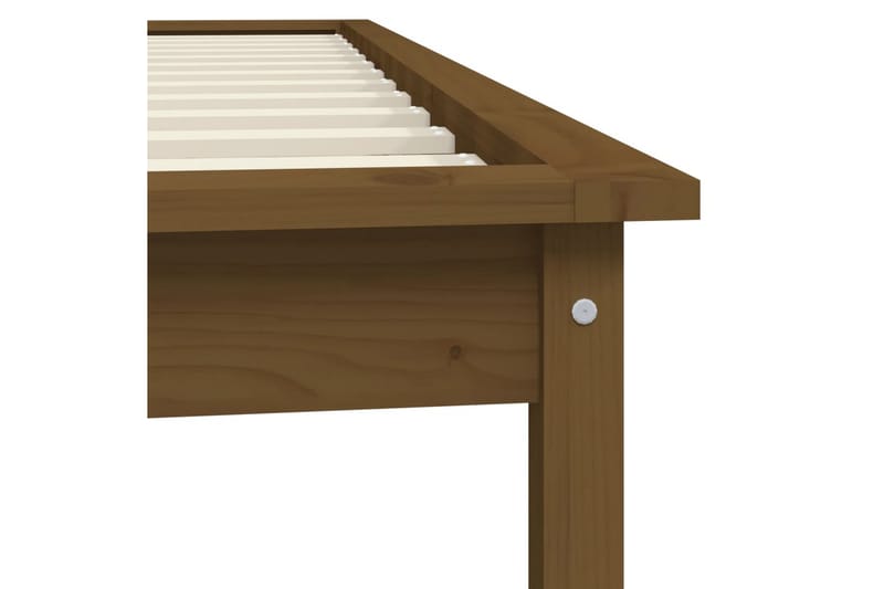 beBasic Sengeramme honningbrun heltre 90x190 cm 3FT Single - Brun - Møbler - Senger - Sengeramme & sengestamme