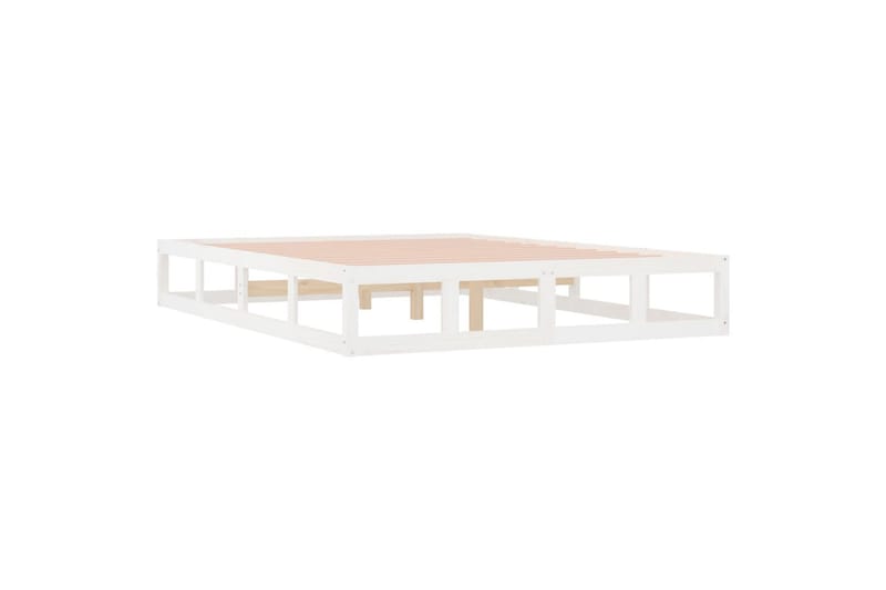 beBasic Sengeramme hvit 120x190 cm 4FT Small Double heltre - Hvit - Møbler - Senger - Sengeramme & sengestamme