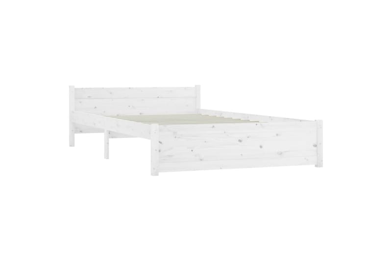 beBasic Sengeramme hvit heltre 120x200 cm - Hvit - Møbler - Senger - Sengeramme & sengestamme