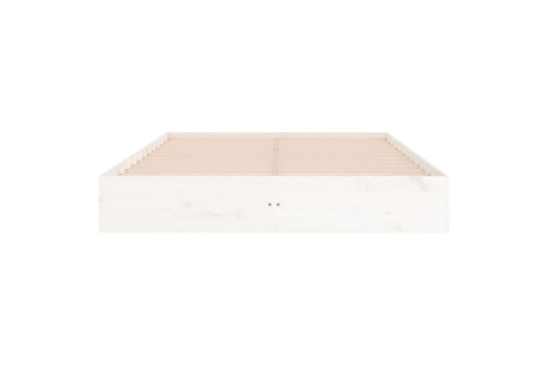 beBasic Sengeramme hvit heltre 120x200 cm - Hvit - Møbler - Senger - Sengeramme & sengestamme