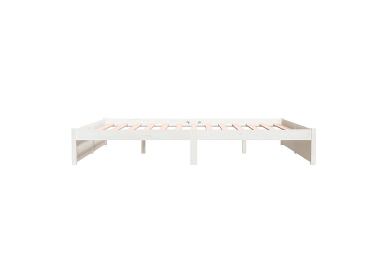 beBasic Sengeramme hvit heltre 180x200 cm 6FT Super King - Hvit - Møbler - Senger - Sengeramme & sengestamme