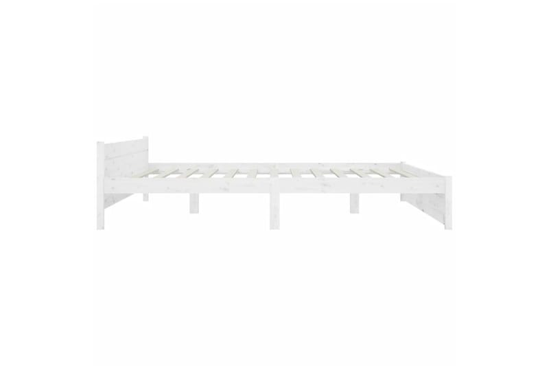 beBasic Sengeramme hvit heltre 180x200 cm 6FT Super King - Hvit - Møbler - Senger - Sengeramme & sengestamme