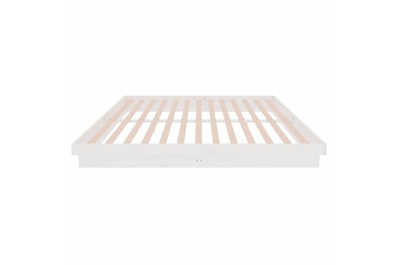 beBasic Sengeramme hvit heltre 200x200 cm - Hvit - Møbler - Senger - Sengeramme & sengestamme