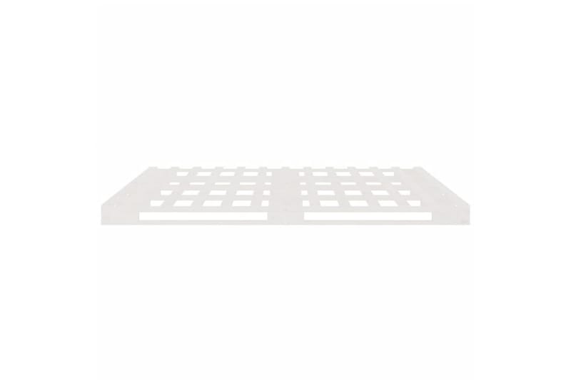 beBasic Sengeramme hvit heltre furu 150x200 cm 5FT King Size - Hvit - Møbler - Senger - Sengeramme & sengestamme