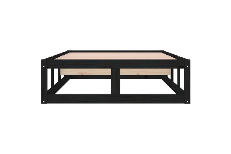 beBasic Sengeramme svart 100x200 cm heltre - Svart - Møbler - Senger - Sengeramme & sengestamme