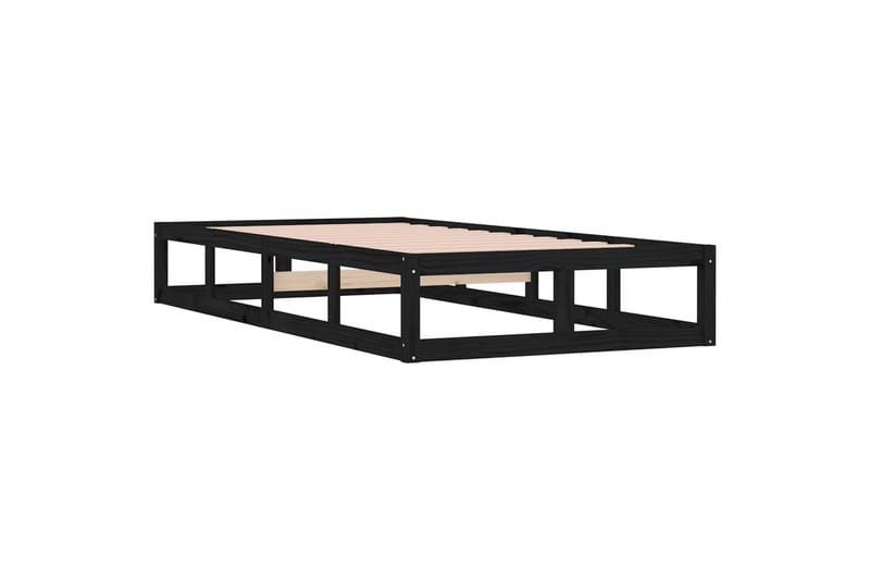 beBasic Sengeramme svart 75x190 cm 2FT6 Small Single heltre - Svart - Møbler - Senger - Sengeramme & sengestamme